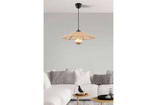 Candeeiro suspenso - Bege - 60 W