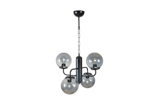 Hanglamp Pekin 4 - Zwart - 4 x 60 W