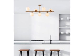 Plafondlamp Fazli - Goudkleurig - 7 x 40 W