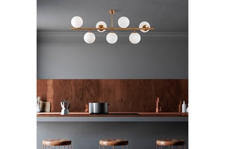 Plafondlamp Fazli - Goudkleurig - 7 x 40 W