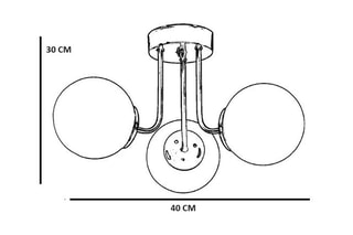 Hanglamp - Zwart - 3 x 40 - 60 W