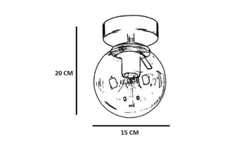 Plafondlamp - Zwart en Wit - 60 W