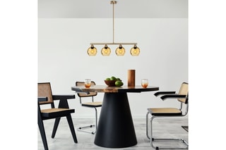 Candeeiro suspenso Benek - Amarelo - 4 x 40 W