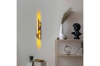 Aplique de parede Flare - Dourado - 10 W