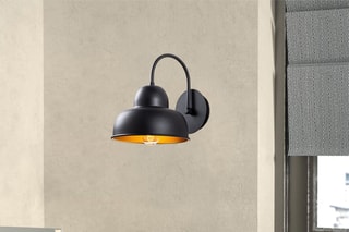 Aplique de parede Berceste Preto