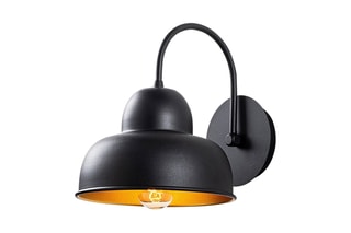 Aplique de parede Berceste Preto