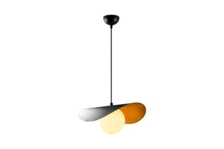 Candeeiro suspenso Vatoz Preto e branco
