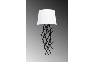 Wandlamp Asaf Wit en Zwart