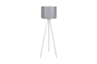 Staanlamp met Driepoot 106 - Grijs en Wit - 60 W - 145 cm