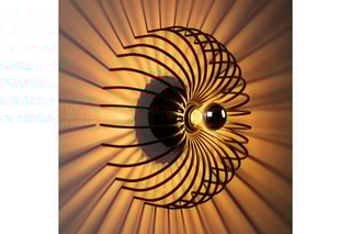 Aplique de parede Aspendos Preto