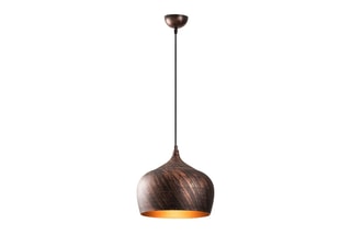 Candeeiro suspenso Saglam Cobre e dourado
