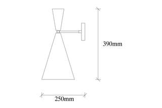 Wandlamp Berceste Goudkleurig