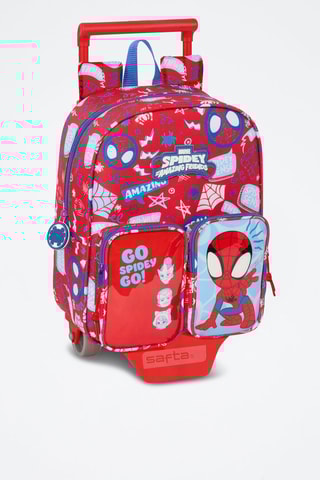 Rugtas met Wieltjes Spidey en Vrienden Marvel - Rood en Kobaltblauw