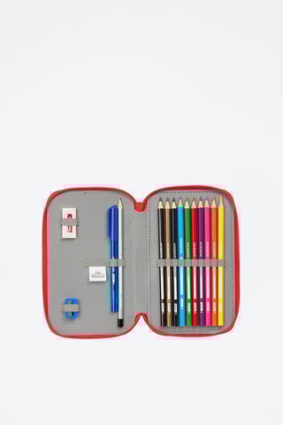 Gevuld Etui PJ Masks - 28-delig - Marineblauw en Rood
