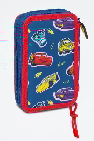 Gevuld Etui Cars Disney Pixar - 29-delig - Marineblauw en Rood