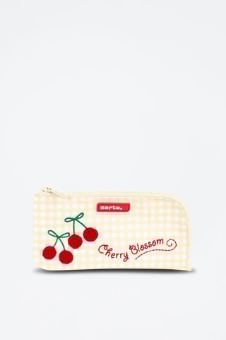 Etui Beige en Rood