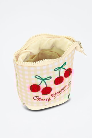 Etui Beige en Rood