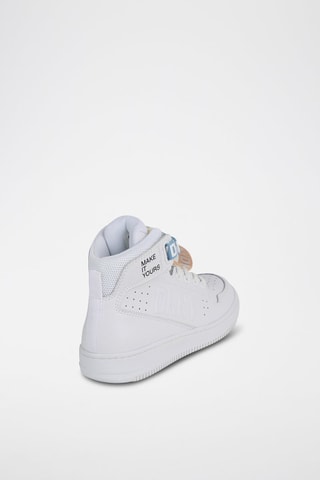 Hoge Leren Sneakers - Wit - DKNY