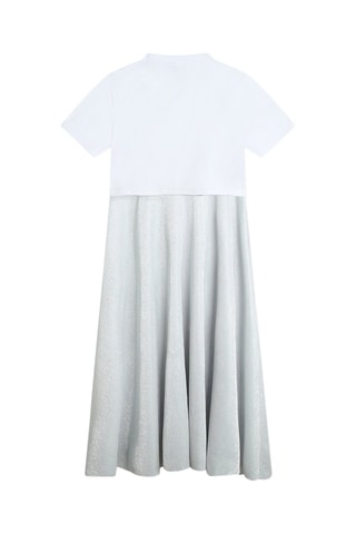 Jurk 2-in-1 - Wit en zilverkleurig - DKNY