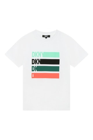 Biologisch Katoenen T-shirt - Wit - DKNY