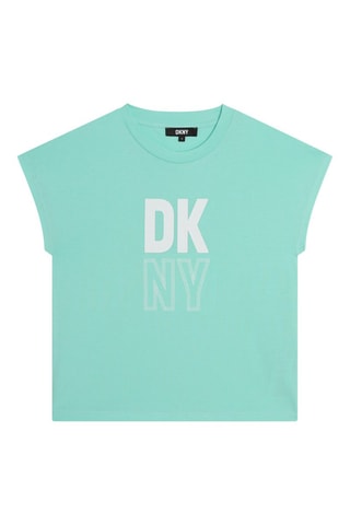 Biologisch Katoenen T-shirt - Groen - DKNY
