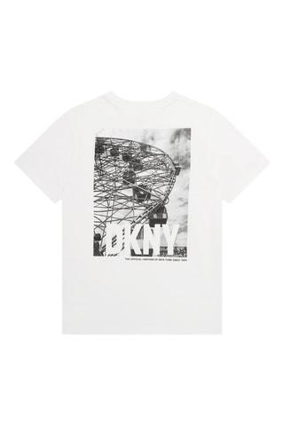 Biologisch Katoenen T-shirt - Wit - DKNY
