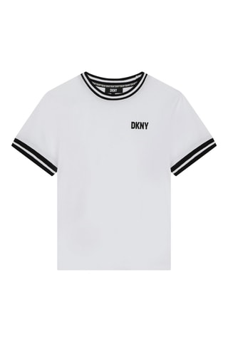Biologisch Katoenen T-shirt Oversized - Wit - DKNY