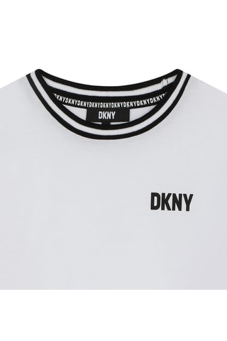 Biologisch Katoenen T-shirt Oversized - Wit - DKNY