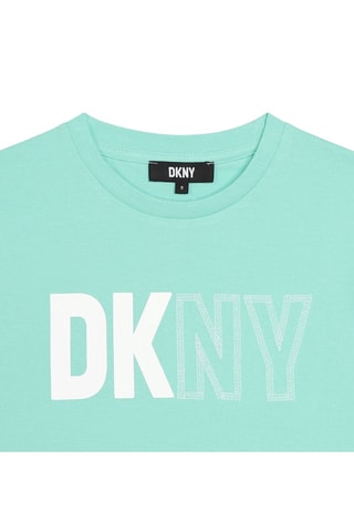 Biologisch Katoenen T-shirt Oversized - Groen - DKNY
