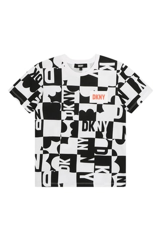 T-shirt - Zwart en Wit - DKNY