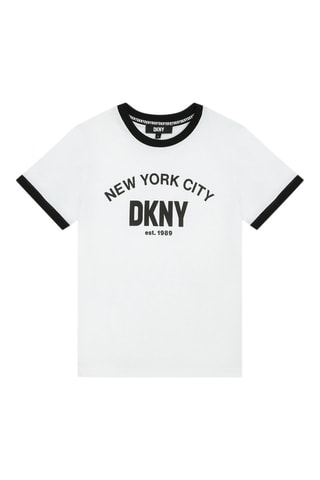 Biologisch Katoenen T-shirt - Wit - DKNY