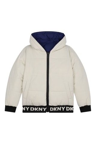 Dubbelzijdige Gewatteerde Jas - Gebroken Wit - DKNY