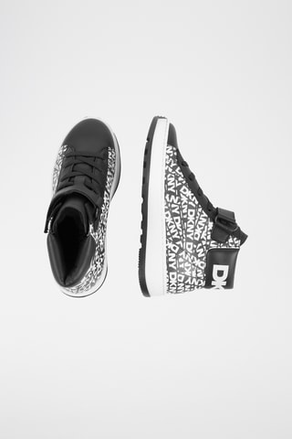 Hoge Leren Sneakers - Zwart - DKNY