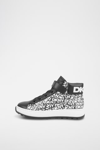 Hoge Leren Sneakers - Zwart - DKNY