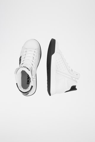 Hoge Leren Sneakers - Wit - DKNY