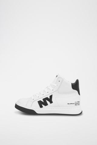Hoge Leren Sneakers - Wit - DKNY