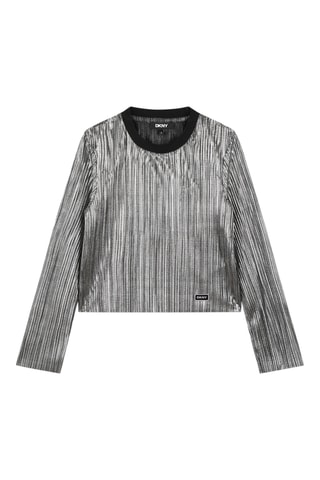T-shirt - Zilverkleurig - DKNY