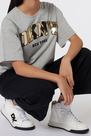 T-shirt - Grijs - DKNY