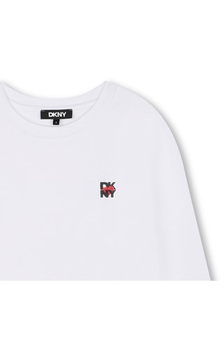 Biologisch Katoenen T-shirt - Wit - DKNY