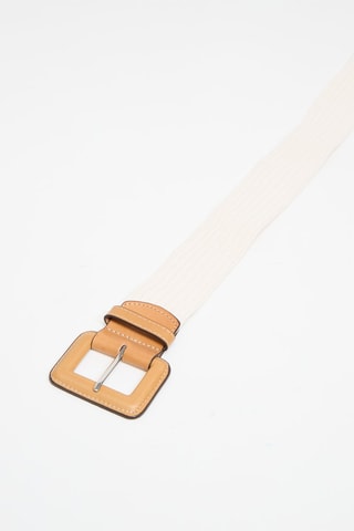 Cinto em couro - Camel e branco
