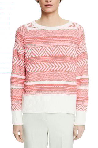 Camisola - Branco e coral