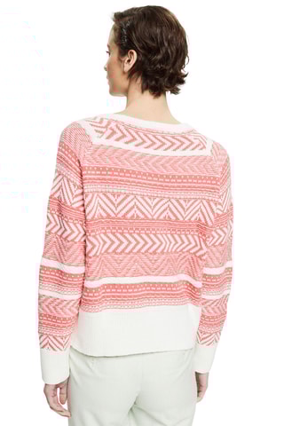 Camisola - Branco e coral