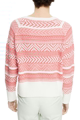 Camisola - Branco e coral