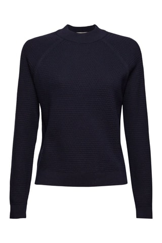 Camisola em algodão biológico - Azul-marinho