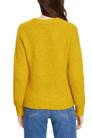 Camisola em lã e alpaca - Mostarda