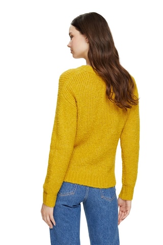 Camisola em lã e alpaca - Mostarda