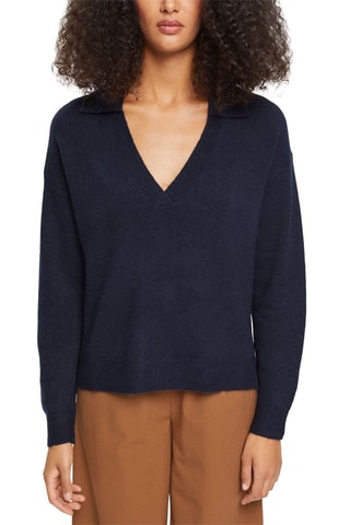 Pull en laine Bleu marine