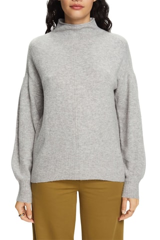 Pull en laine - Gris clair chiné