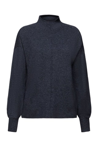 Pull en laine - Bleu marine chiné