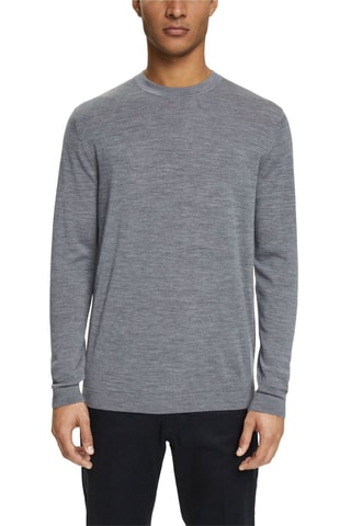 Camisola de lã - Cinzento-escuro mesclado